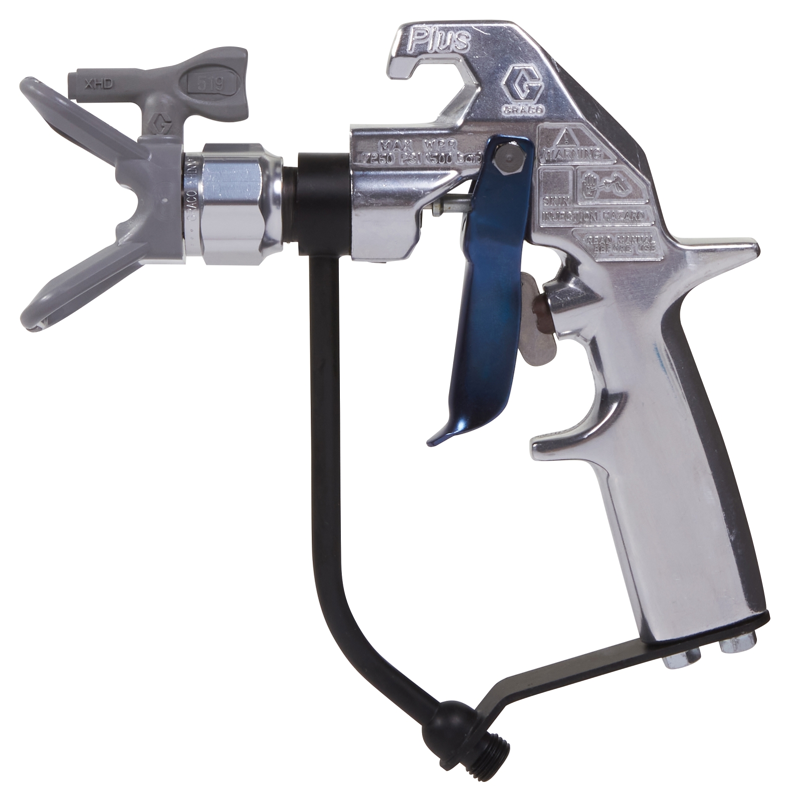 Silver Plus HP Airless Spray Gun, 2 Finger Trigger Silver Plus HP Airless Spray Gun, 2 Finger Trigger