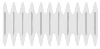 Spray pattern has tails